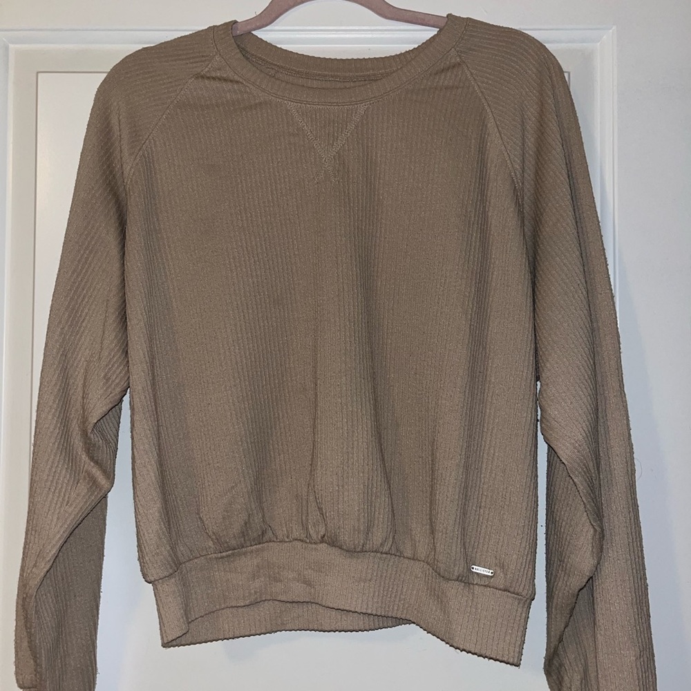 Hollister Brown Long Sleeve Top